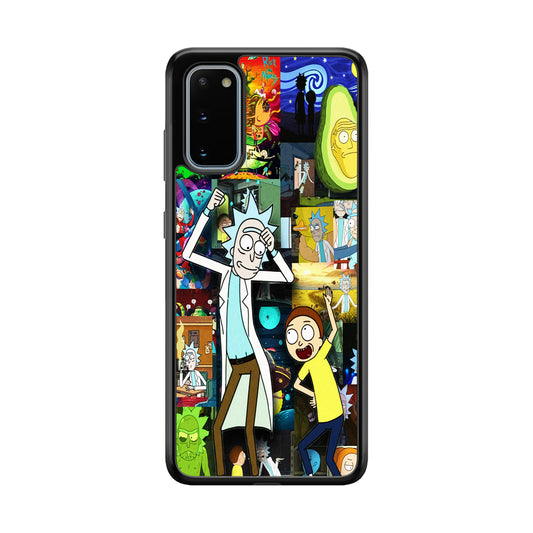 Rick and Morty Dance In Collage Samsung Galaxy S20 Case