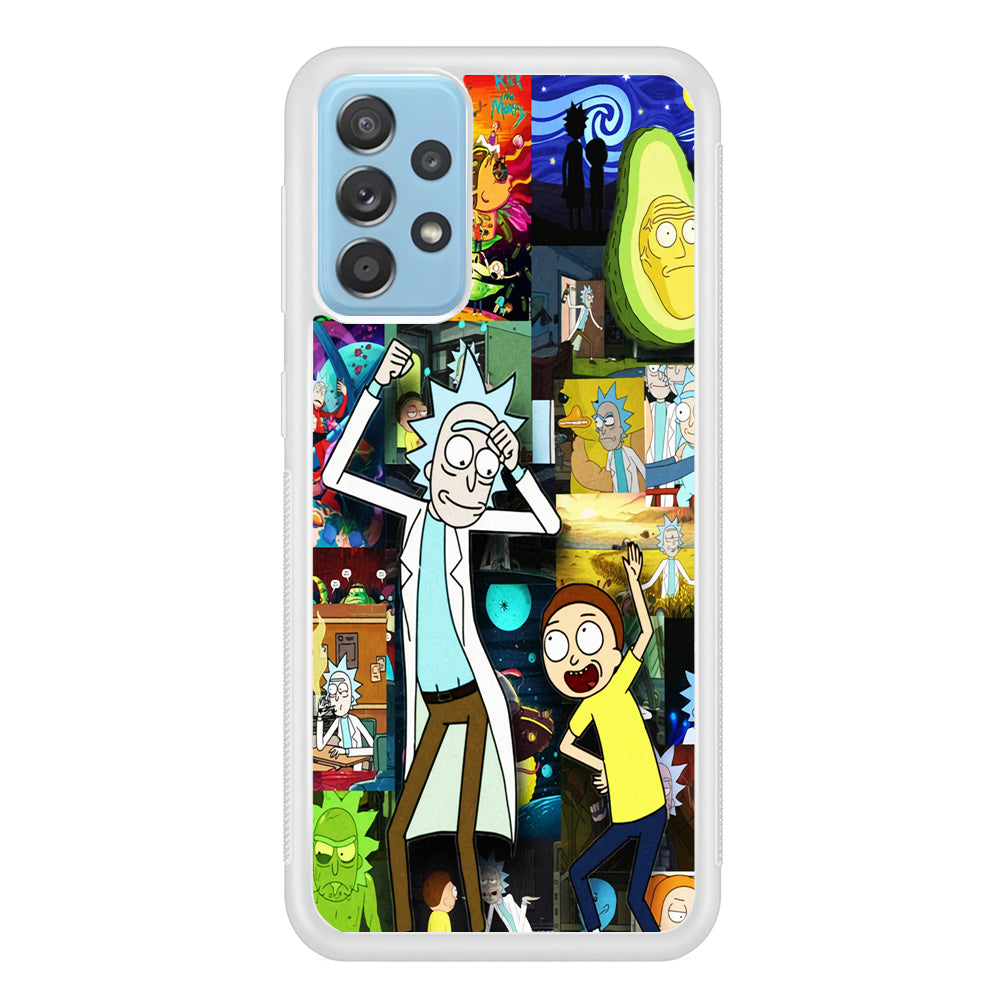 Rick and Morty Dance In Collage Samsung Galaxy A52 Case