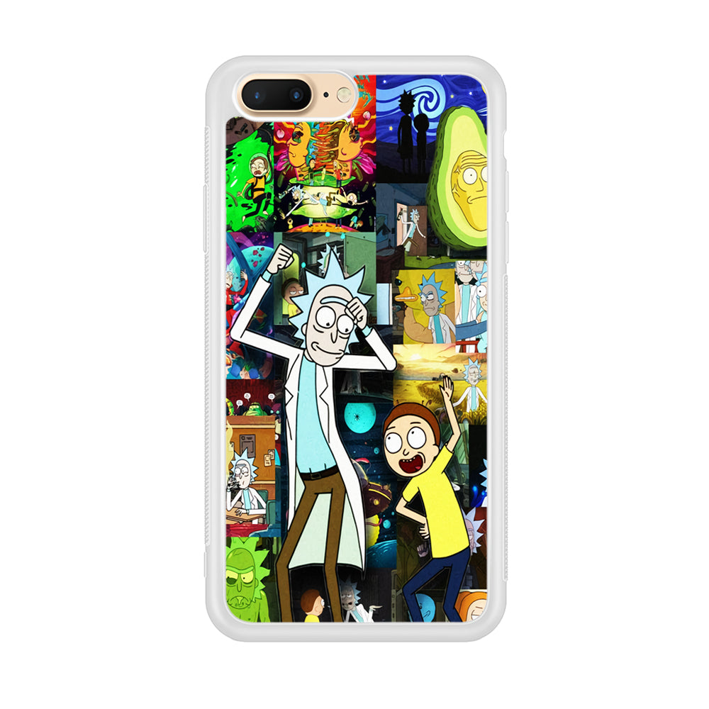 Rick and Morty Dance In Collage iPhone 8 Plus Case