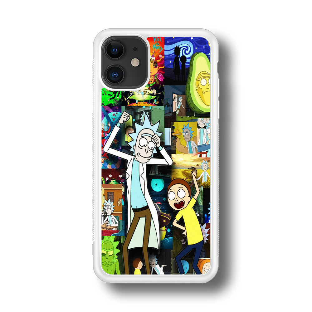 Rick and Morty Dance In Collage iPhone 11 Case