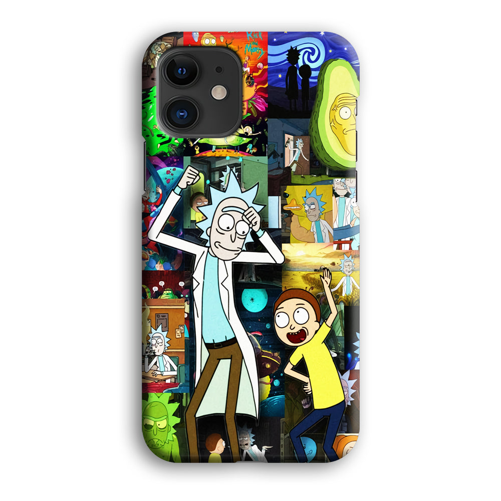 Rick and Morty Dance In Collage iPhone 12 Case