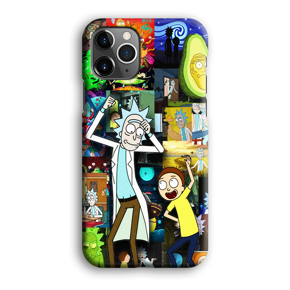 Rick and Morty Dance In Collage iPhone 12 Pro Case