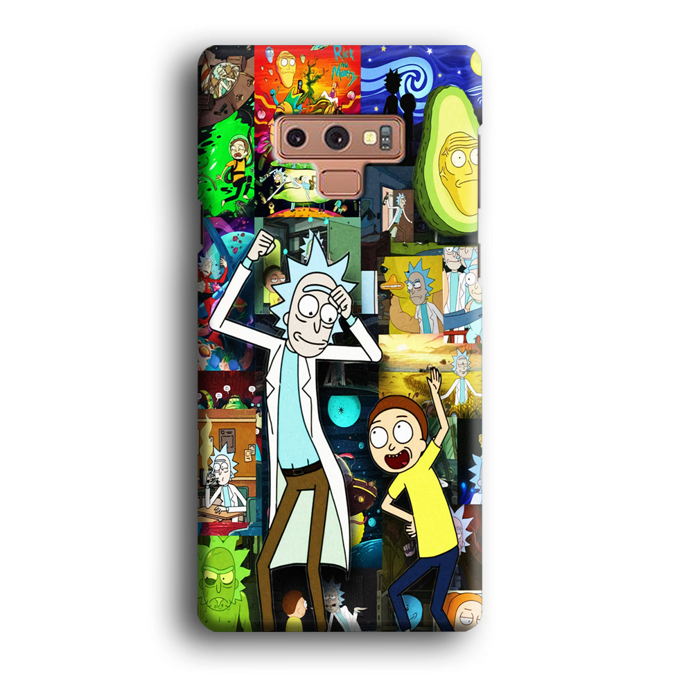 Rick and Morty Dance In Collage Samsung Galaxy Note 9 Case