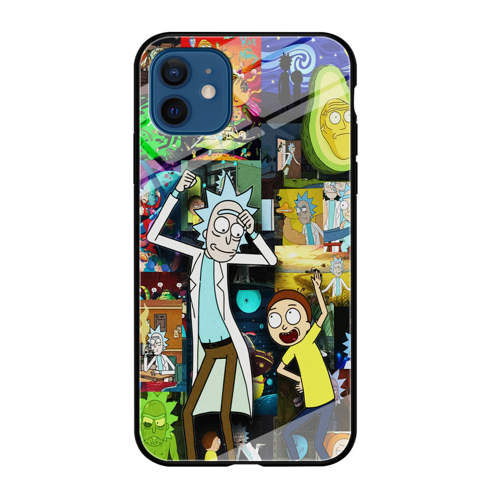 Rick and Morty Dance In Collage iPhone 12 Case