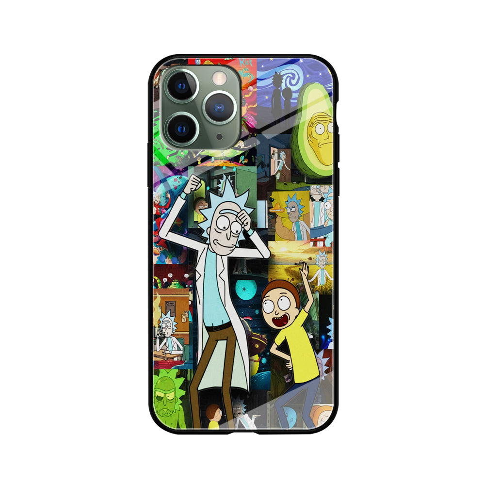 Rick and Morty Dance In Collage iPhone 11 Pro Case