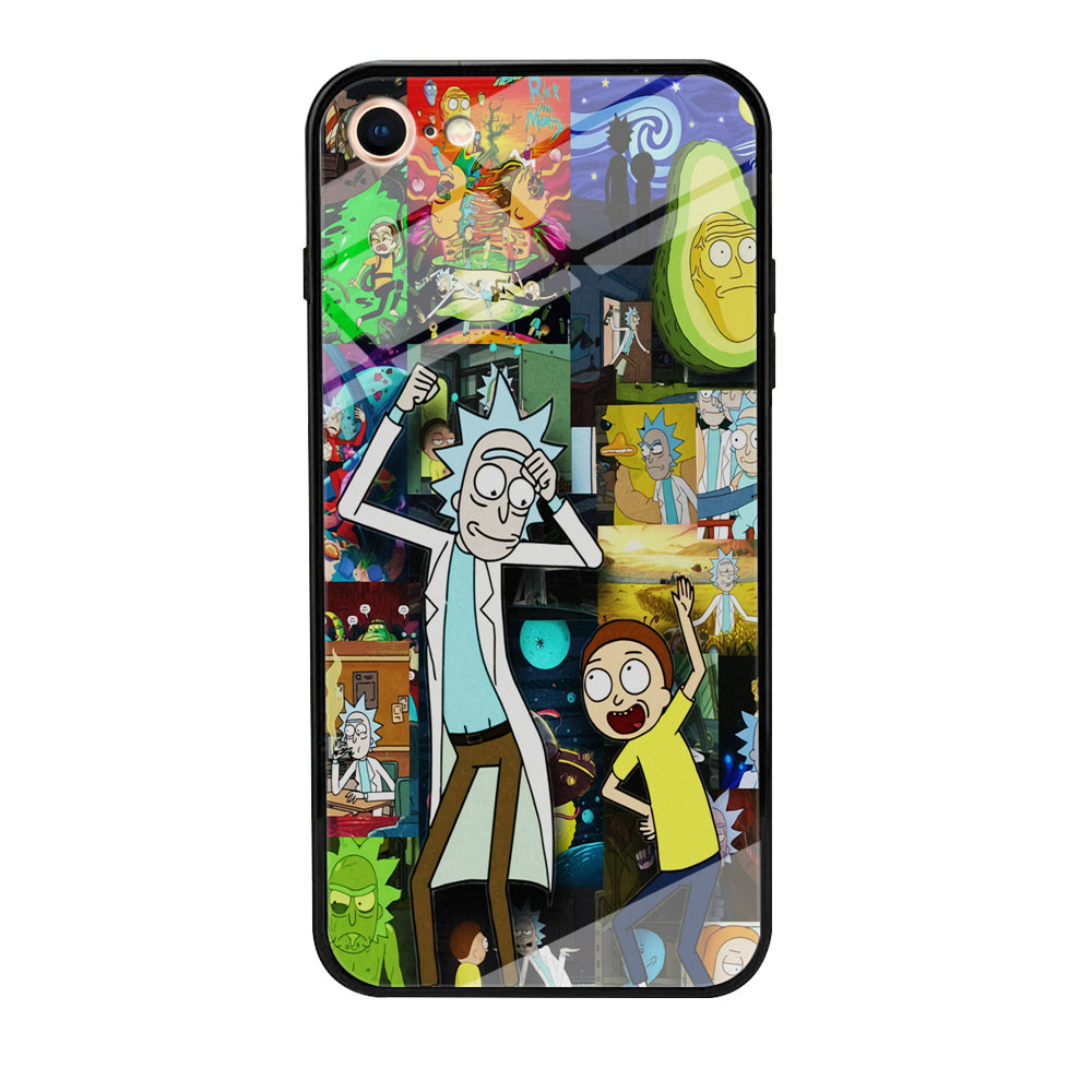 Rick and Morty Dance In Collage iPhone 8 Case