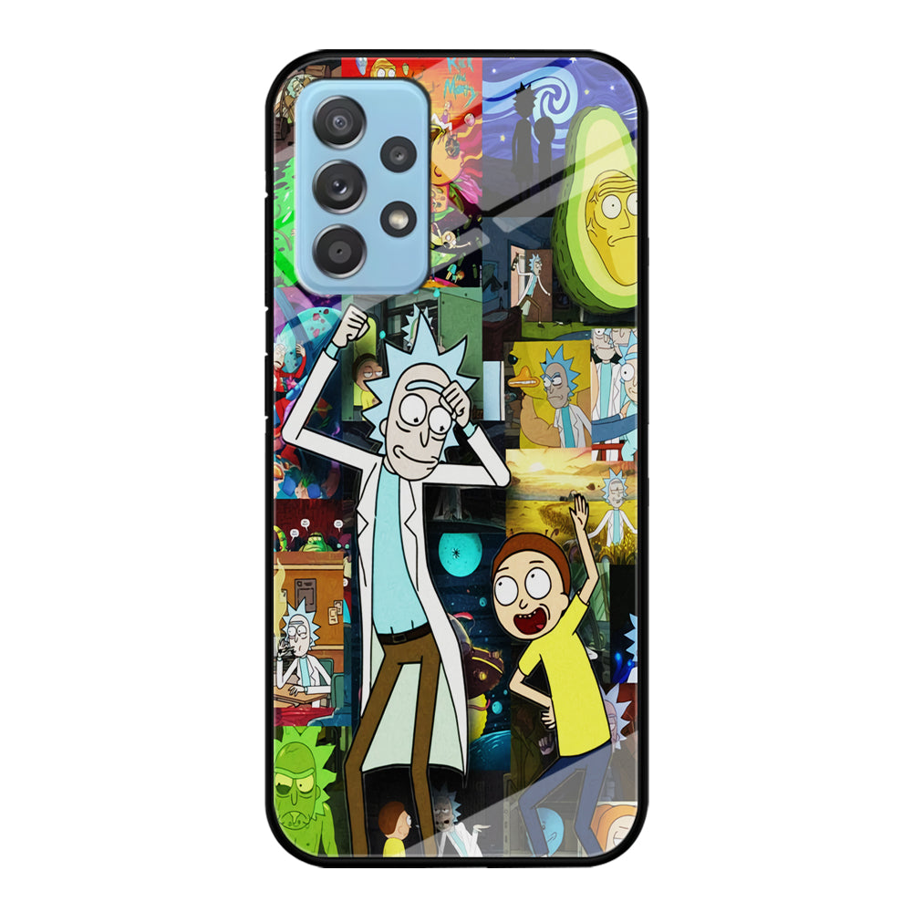 Rick and Morty Dance In Collage Samsung Galaxy A52 Case