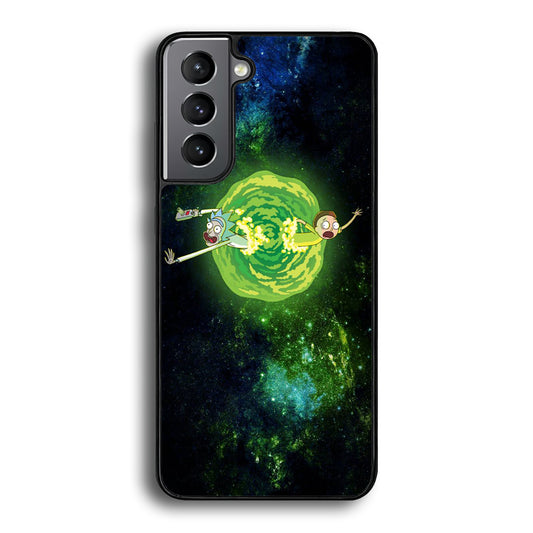 Rick and Morty Green Slime Samsung Galaxy S21 Plus Case