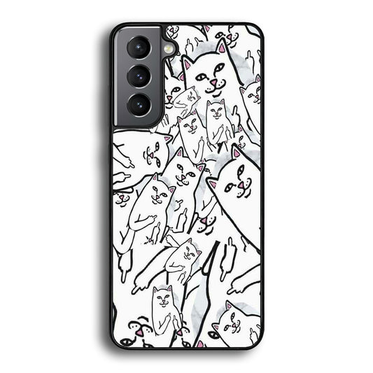 Rip N Dip Doodle White Samsung Galaxy S21 Case - Ezzystore