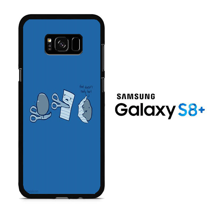 Rock Paper Scissors Blue Samsung Galaxy S8 Plus Case