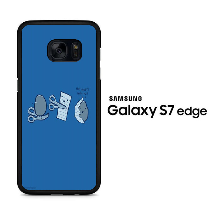 Rock Paper Scissors Blue Samsung Galaxy S7 Edge Case