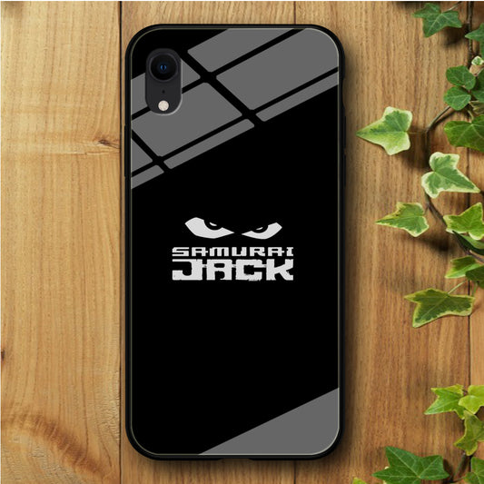 Samurai Jack Black iPhone XR Tempered Glass Case