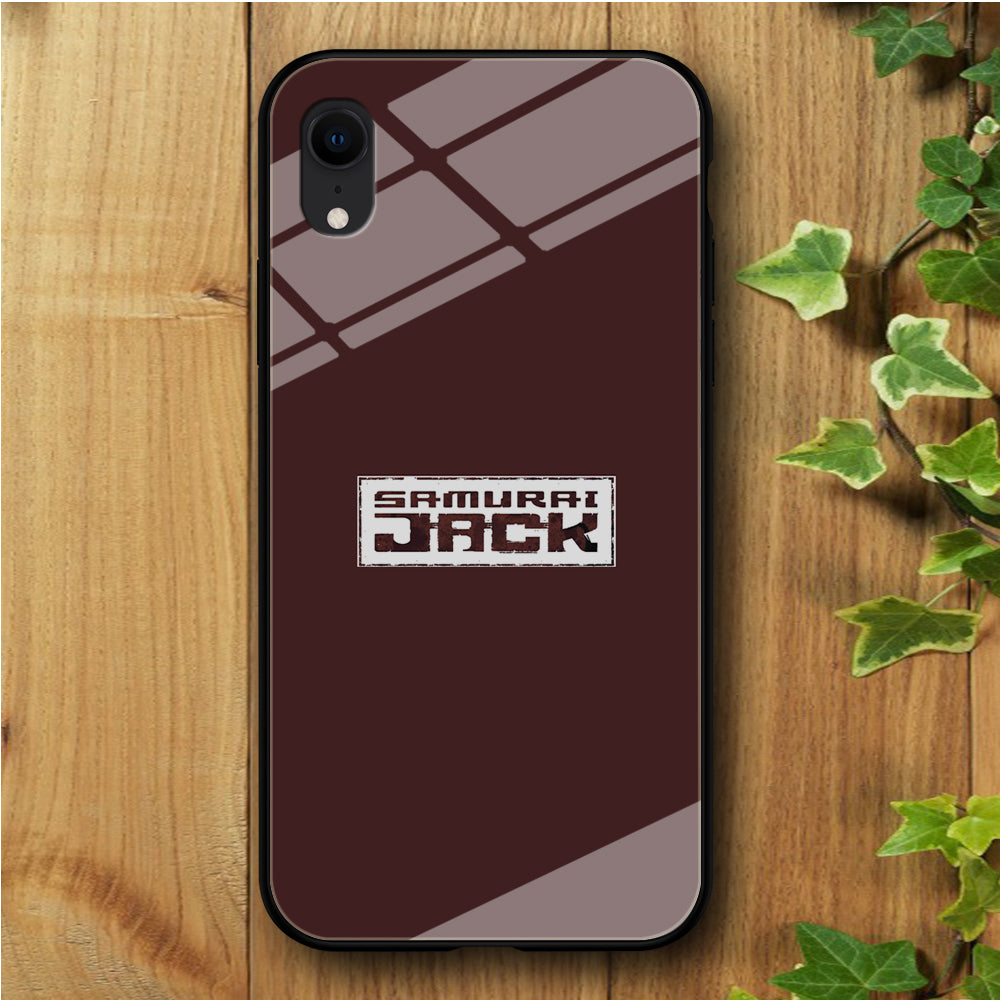 Samurai Jack Dark iPhone XR Tempered Glass Case
