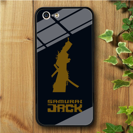 Samurai Jack Navy Gold iPhone 5 | 5s Tempered Glass Case