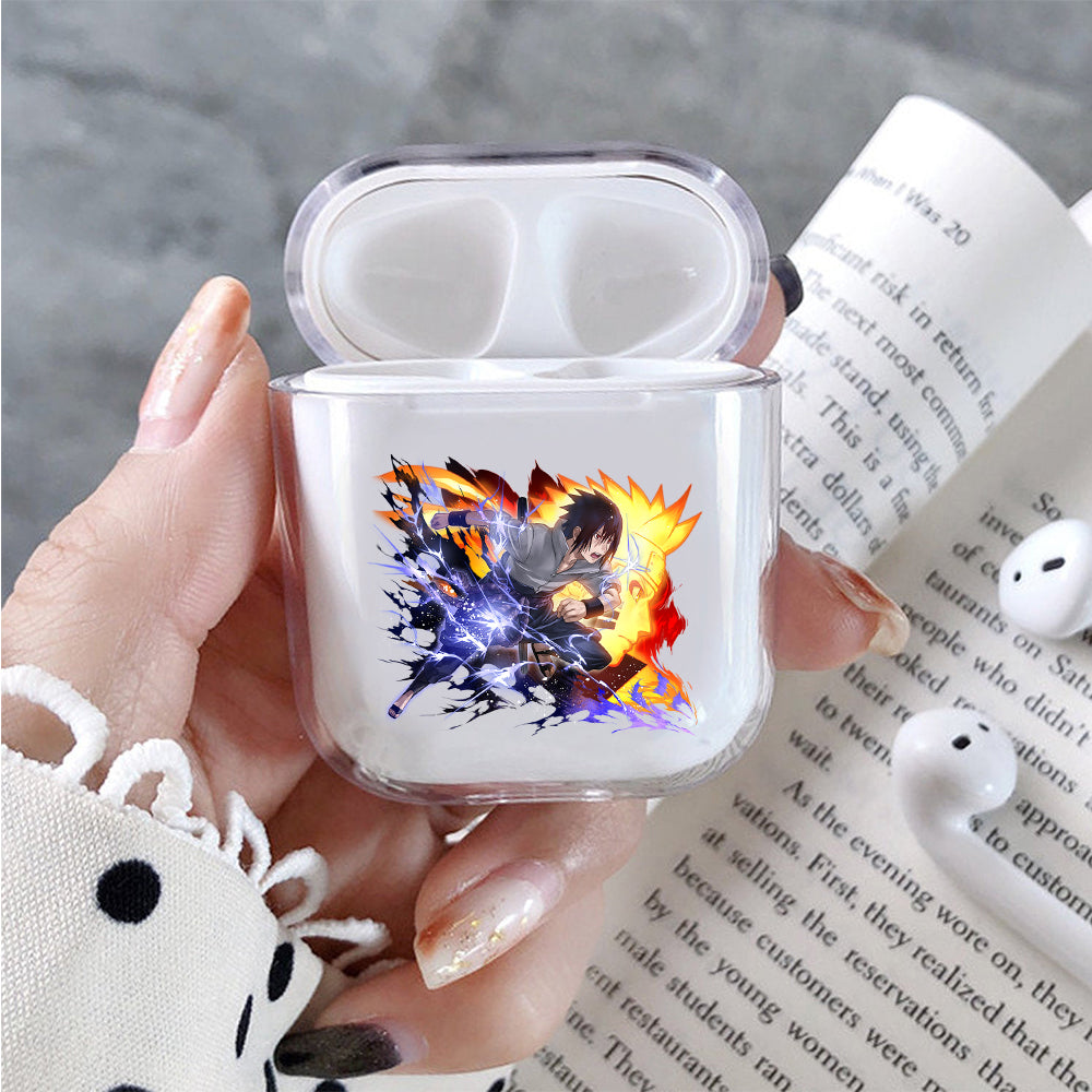 Sasuke The Sun and The Moon Protective Clear Case Cover For Apple Airpods