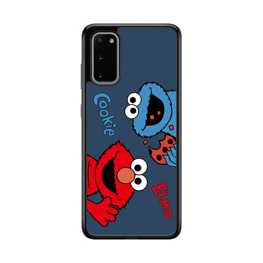 Sesame Street Cookie and Elmo Navy Samsung Galaxy S20 Case