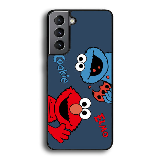 Sesame Street Cookie and Elmo Navy Samsung Galaxy S21 Case