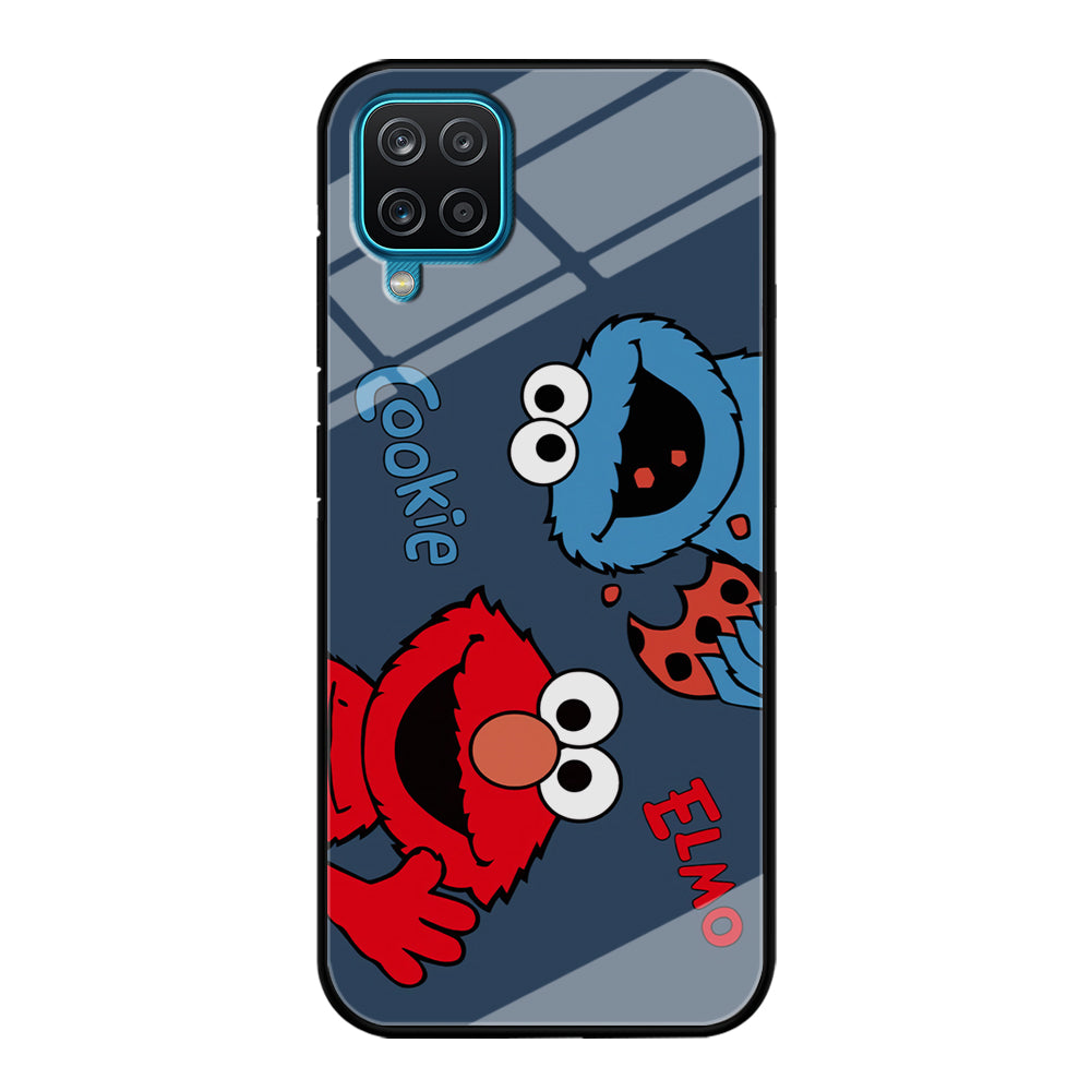 Sesame Street Cookie and Elmo Navy Samsung Galaxy A12 Case