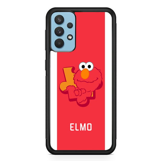 Sesame Street Elmo Stripe White Samsung Galaxy A32 Case