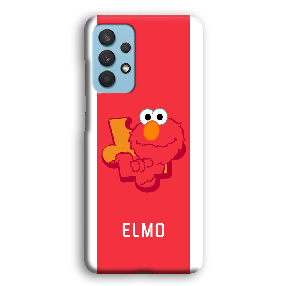 Sesame Street Elmo Stripe White Samsung Galaxy A32 Case
