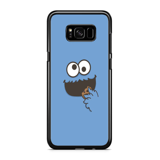 Sesame Street Emoji Blue Eating Cookies Samsung Galaxy S8 Plus Case