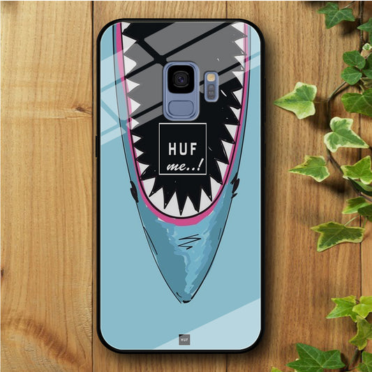 Shark Huf Me Samsung Galaxy S9 Tempered Glass Case