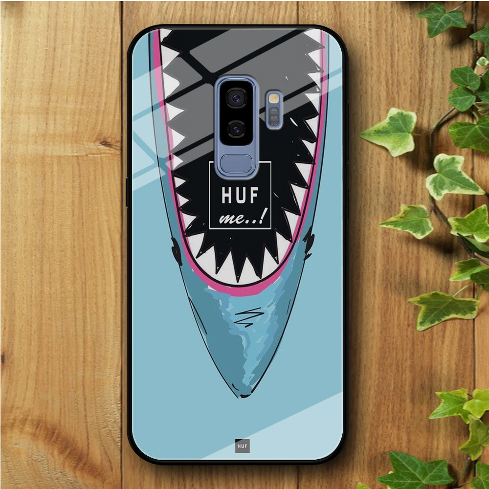 Shark Huf Me Samsung Galaxy S9 Plus Tempered Glass Case