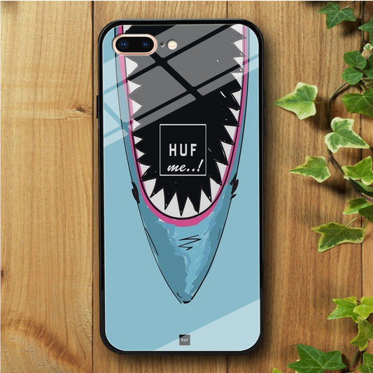 Shark Huf Me iPhone 8 Plus Tempered Glass Case