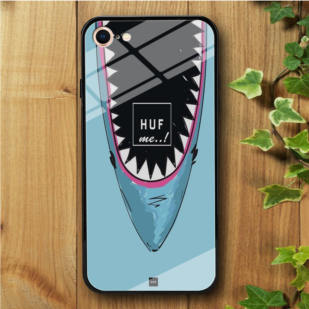 Shark Huf Me iPhone 7 Tempered Glass Case