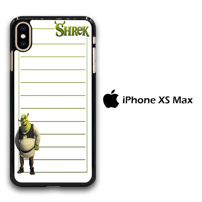 Shreek Paper Note iPhone Xs Max Case