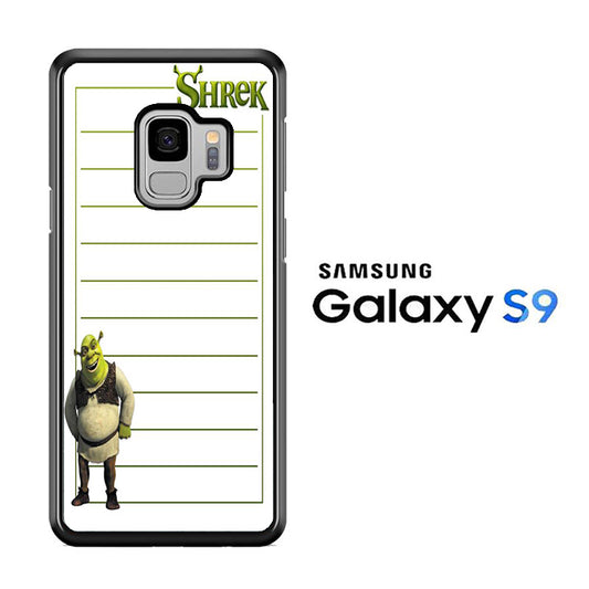 Shreek Paper Note Samsung Galaxy S9 Case