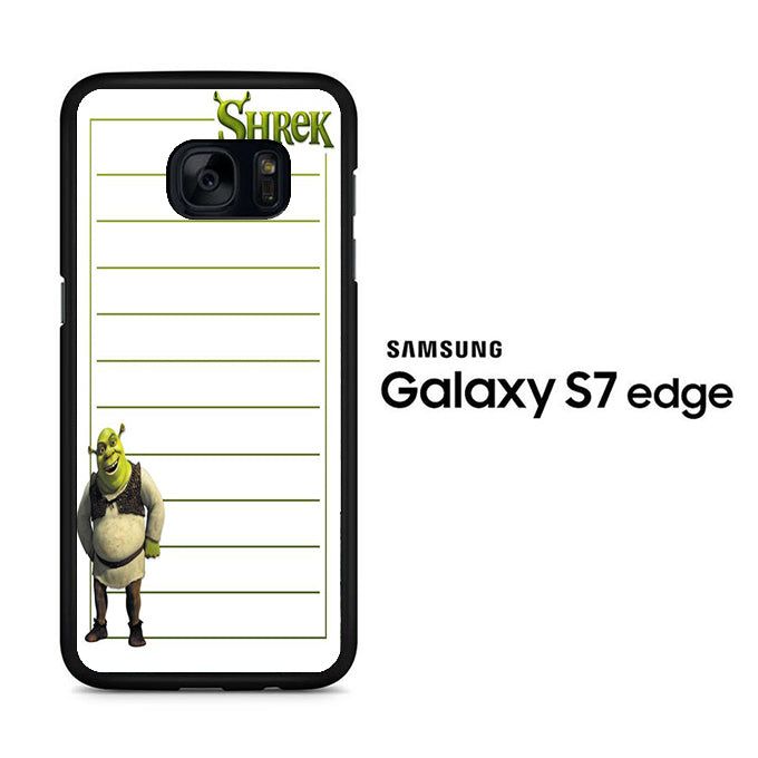 Shreek Paper Note Samsung Galaxy S7 Edge Case