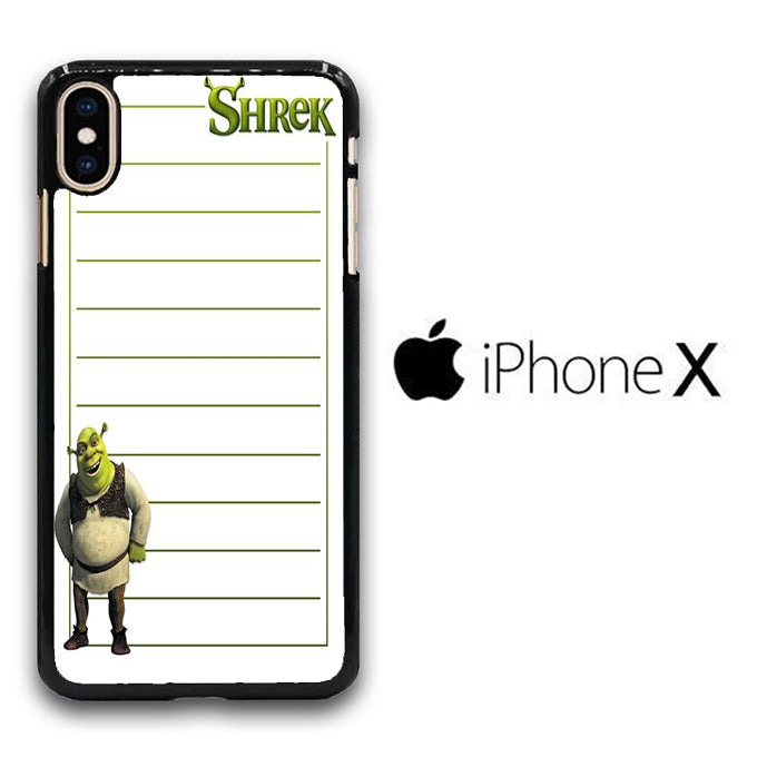 Shreek Paper Note iPhone X Case