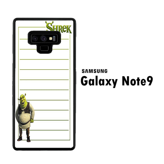 Shreek Paper Note Samsung Galaxy Note 9 Case