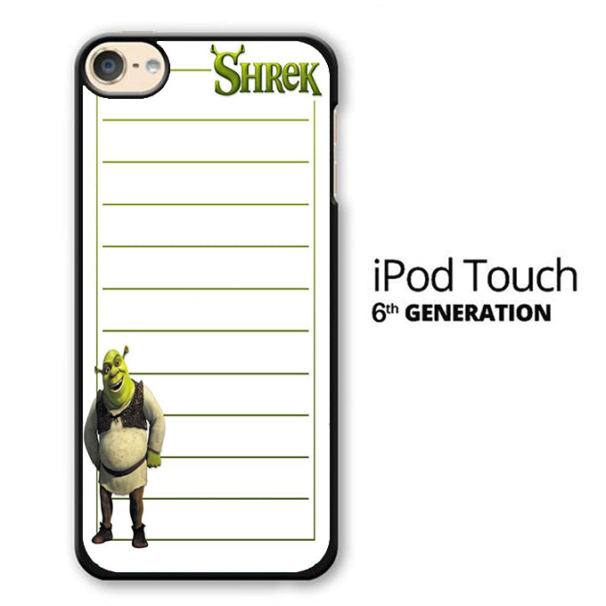 Shreek Paper Note iPod Touch 6 Case