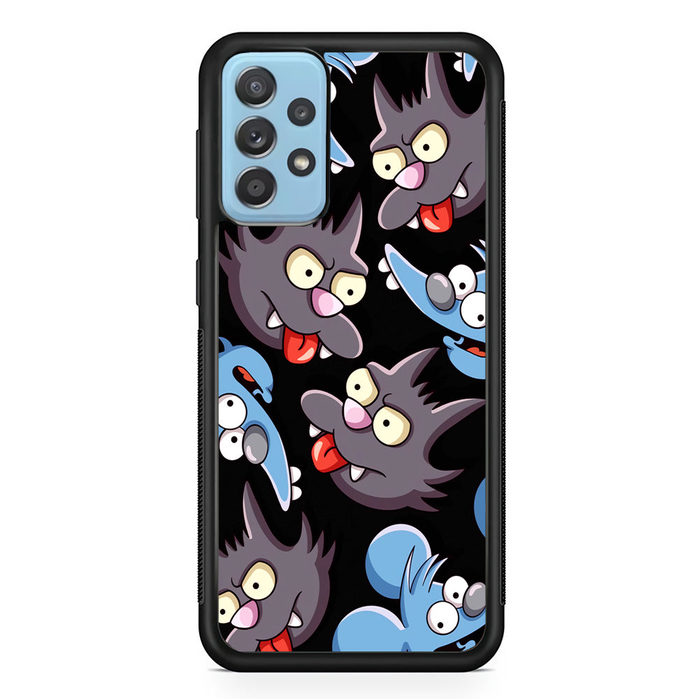 Simpson Snowball Cat Samsung Galaxy A52 Case