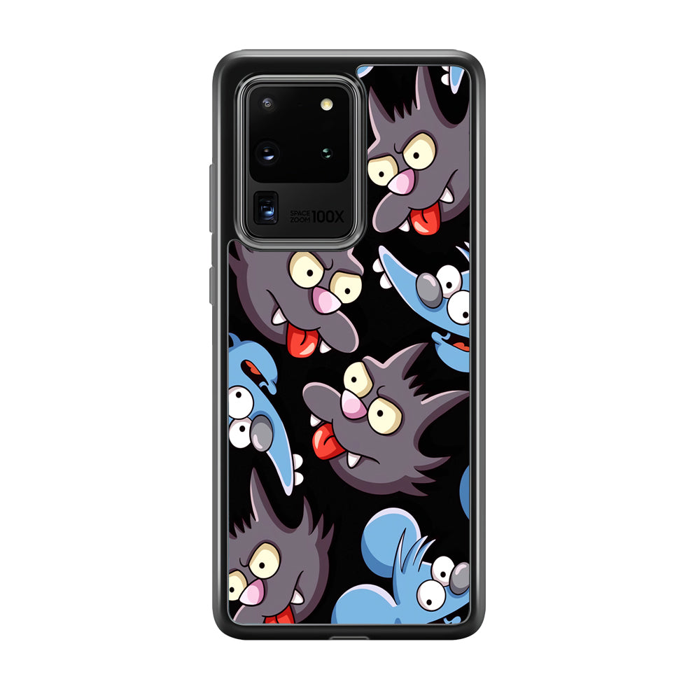 Simpson Snowball Cat Samsung Galaxy S20 Ultra Case
