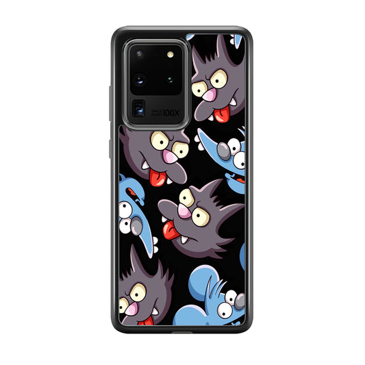 Simpson Snowball Cat Samsung Galaxy S20 Ultra Case