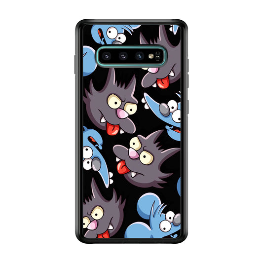 Simpson Snowball Cat Samsung Galaxy S10 Plus Case