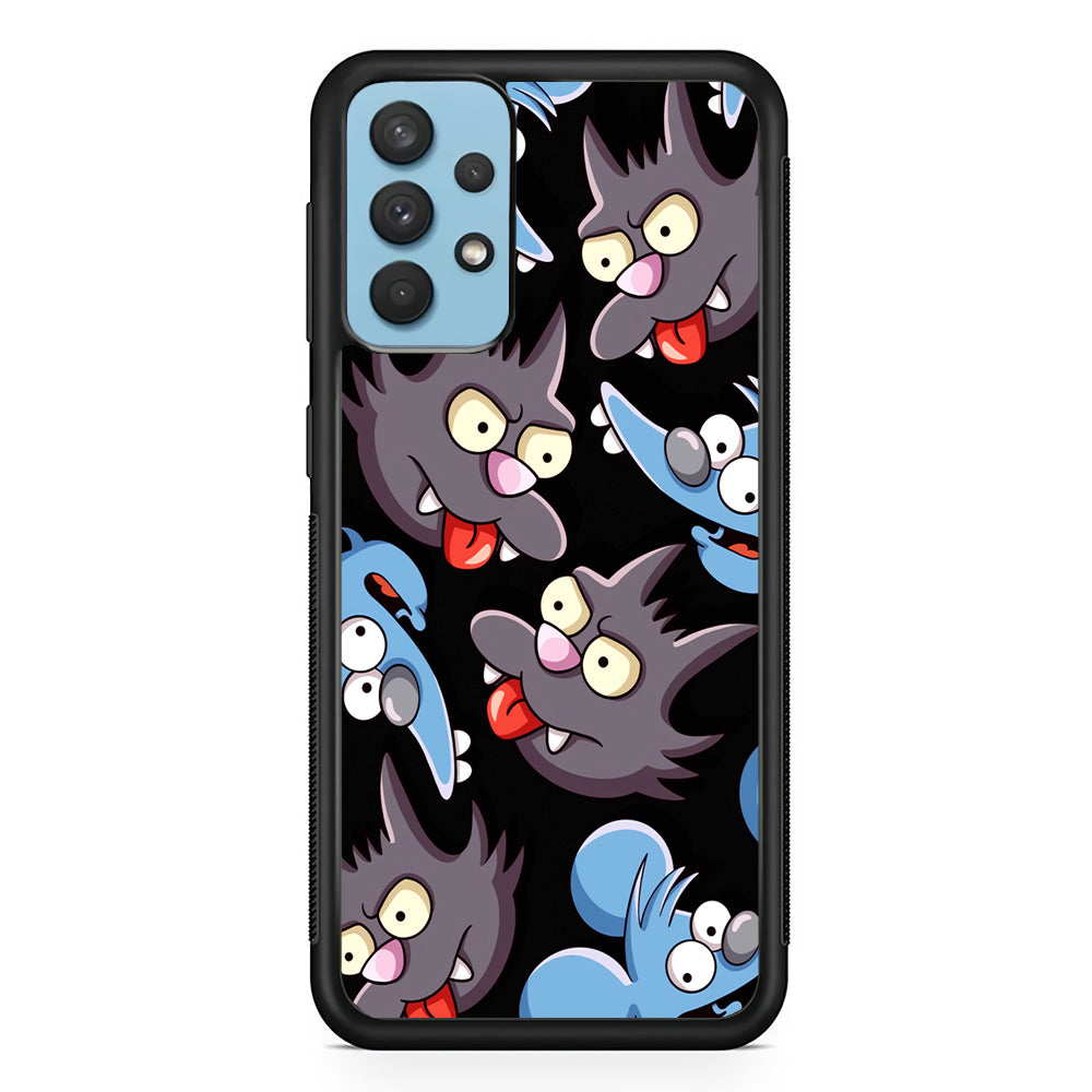 Simpson Snowball Cat Samsung Galaxy A32 Case