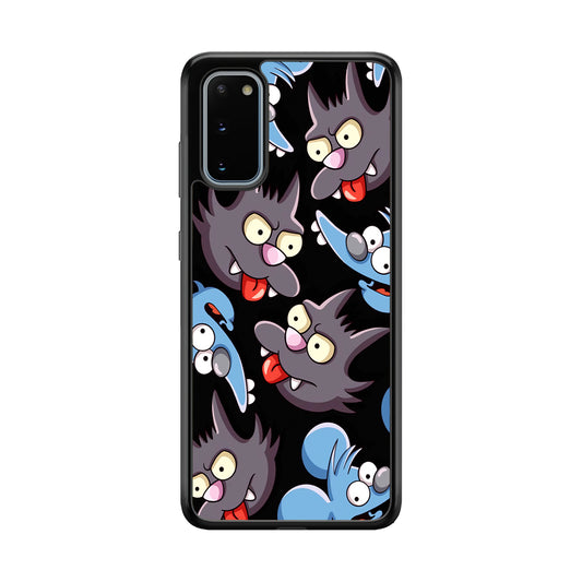 Simpson Snowball Cat Samsung Galaxy S20 Case