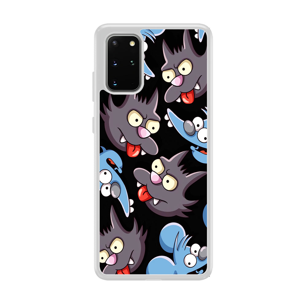 Simpson Snowball Cat Samsung Galaxy S20 Plus Case