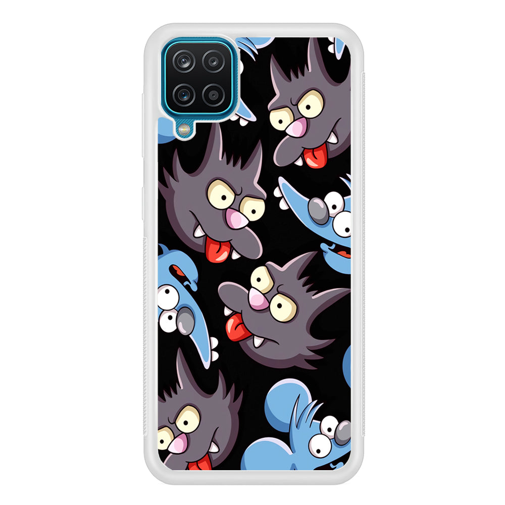 Simpson Snowball Cat Samsung Galaxy A12 Case