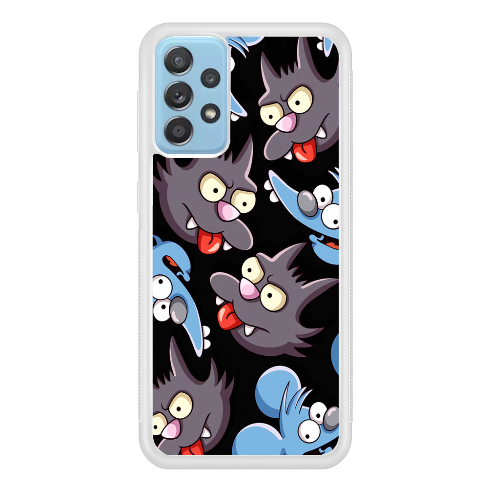 Simpson Snowball Cat Samsung Galaxy A52 Case