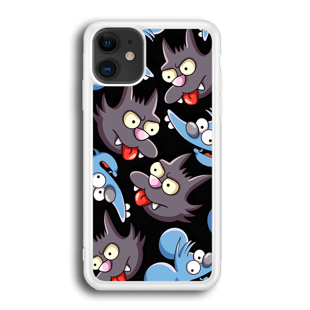 Simpson Snowball Cat iPhone 12 Case