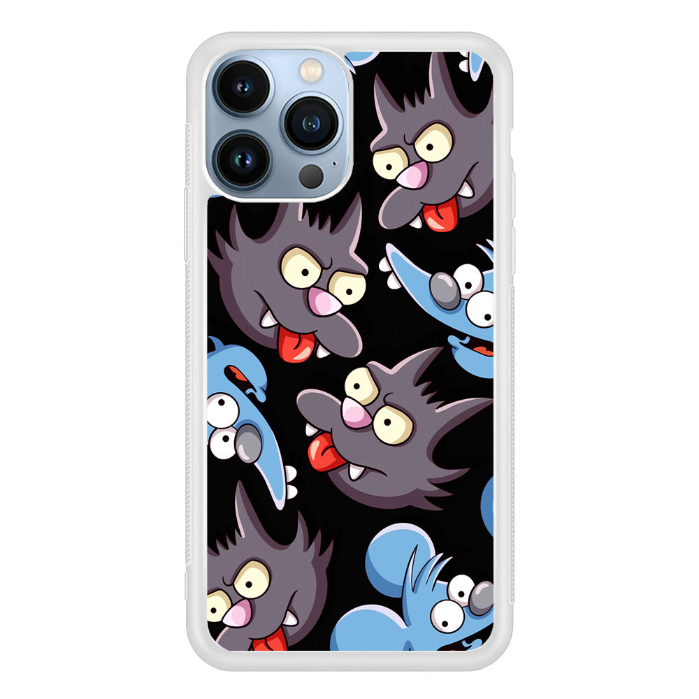 Simpson Snowball Cat iPhone 13 Pro Max Case