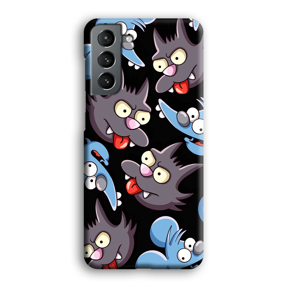 Simpson Snowball Cat Samsung Galaxy S21 Plus Case
