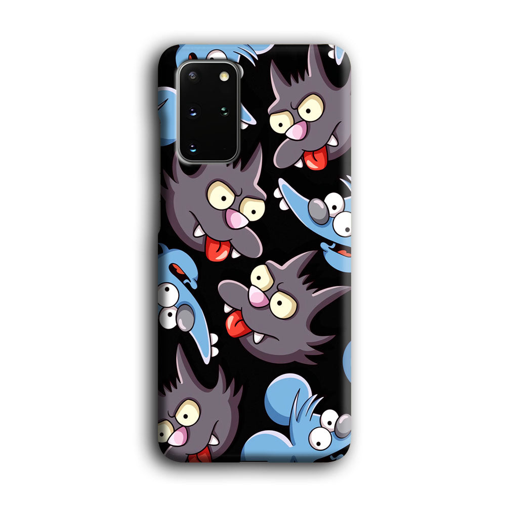 Simpson Snowball Cat Samsung Galaxy S20 Plus Case