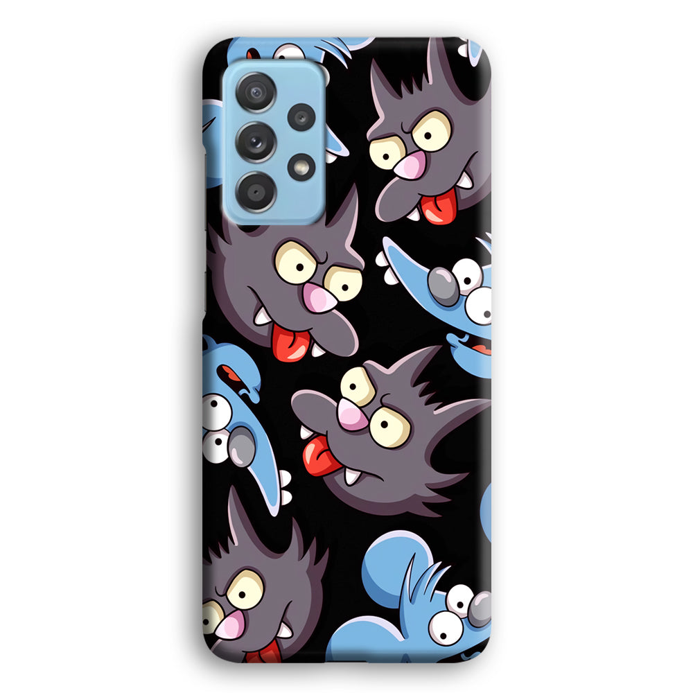 Simpson Snowball Cat Samsung Galaxy A72 Case