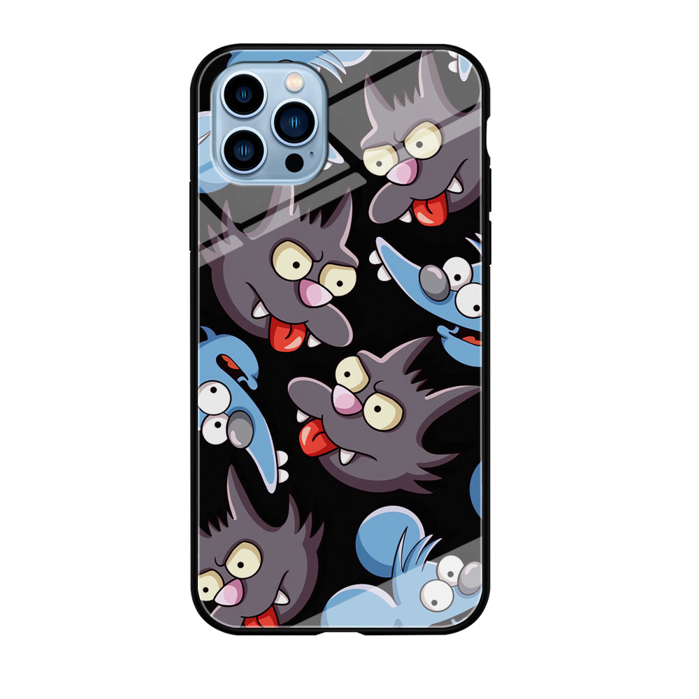 Simpson Snowball Cat iPhone 12 Pro Case